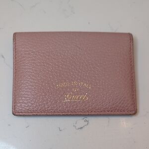 Gucci Blush Pink Leather Card Case